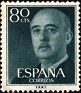 Spain 1955 General Franco 80 CTS Green Edifil 1152